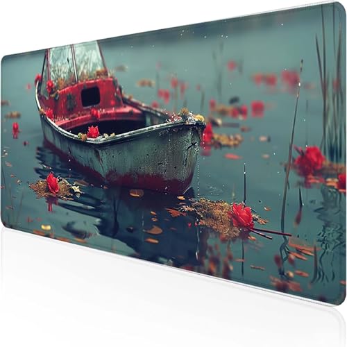 Boot Mauspad 800x300mm, Gaming Mauspad Rosa Desk Mat with Stitched Edges Wassxerdicht Non-Slip Rubber Base Desk Mat für Büro Gaming Zubehör Verbessert Präzision und Geschwindigkeit, Geschenke 0-A Boot Mauspad 800x300mm, Gaming Mauspad Rosa Desk Mat with Stitched Edges Wassxerdicht Non-Slip Rubber Base Desk Mat für Büro Gaming Zubehör Verbessert Präzision und Geschwindigkeit, Geschenke 0-A von YEYUMEOZ