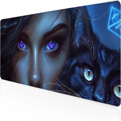Frau Mauspad 800x300 mm, Gaming Mauspad Lila Desk Mat with Stitched Edges Wassxerdicht Non-Slip Rubber Base Desk Mat für Büro Gaming Zubehör Verbessert Präzision und Geschwindigkeit, Geschenke 2-G Frau Mauspad 800x300 mm, Gaming Mauspad Lila Desk Mat with Stitched Edges Wassxerdicht Non-Slip Rubber Base Desk Mat für Büro Gaming Zubehör Verbessert Präzision und Geschwindigkeit, Geschenke 2-G von YEYUMEOZ