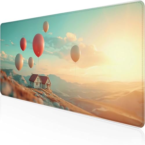 HäUser Mauspad 800x300 mm, Gaming Mauspad Rosa Desk Mat with Stitched Edges Wassxerdicht Non-Slip Rubber Base Desk Mat für Büro Gaming Zubehör Verbessert Präzision und Geschwindigkeit, Geschenke 5-3 HäUser Mauspad 800x300 mm, Gaming Mauspad Rosa Desk Mat with Stitched Edges Wassxerdicht Non-Slip Rubber Base Desk Mat für Büro Gaming Zubehör Verbessert Präzision und Geschwindigkeit, Geschenke 5-3 von YEYUMEOZ