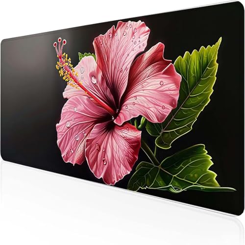 Lilie Mauspad 600x300 mm, Gaming Mauspad Rosa Desk Mat with Stitched Edges Wassxerdicht Non-Slip Rubber Base Desk Mat für Büro Gaming Zubehör Verbessert Präzision und Geschwindigkeit, Geschenke 8-2 Lilie Mauspad 600x300 mm, Gaming Mauspad Rosa Desk Mat with Stitched Edges Wassxerdicht Non-Slip Rubber Base Desk Mat für Büro Gaming Zubehör Verbessert Präzision und Geschwindigkeit, Geschenke 8-2 von YEYUMEOZ