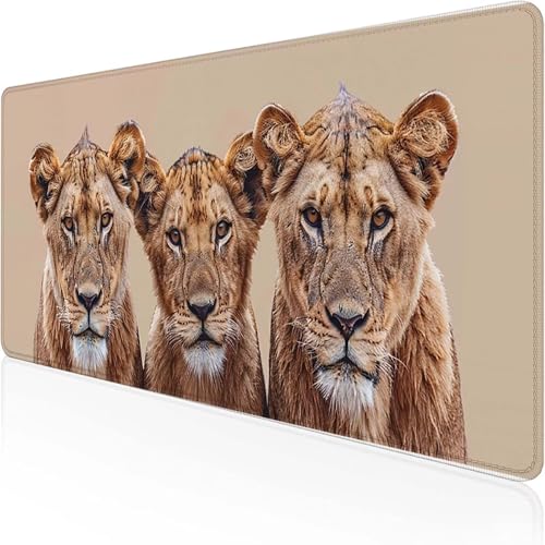 LöWe Mauspad 800x300x3 mm, Gaming Mauspad Gelb Desk Mat with Stitched Edges Wassxerdicht Non-Slip Rubber Base Desk Mat für Büro Gaming Zubehör Verbessert Präzision und Geschwindigkeit, Geschenke 7-Q LöWe Mauspad 800x300x3 mm, Gaming Mauspad Gelb Desk Mat with Stitched Edges Wassxerdicht Non-Slip Rubber Base Desk Mat für Büro Gaming Zubehör Verbessert Präzision und Geschwindigkeit, Geschenke 7-Q von YEYUMEOZ