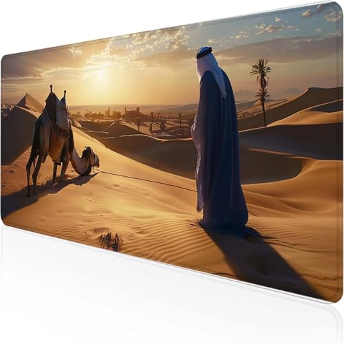 Mauspad Landschaft Schreibtischunterlage 700x300mm orange Farbe Gaming Mauspad mit Vernähte Kanten Wasserdicht Anti Rutsch Gumm iboden für BüroLaptop Verbessert Präzision, Geschenke für Männer X-2 Mauspad Landschaft Schreibtischunterlage 700x300mm orange Farbe Gaming Mauspad mit Vernähte Kanten Wasserdicht Anti Rutsch Gumm iboden für BüroLaptop Verbessert Präzision, Geschenke für Männer X-2 von YEYUMEOZ