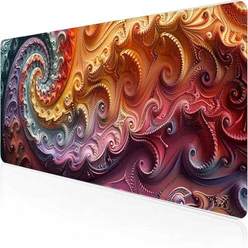 Muster Mauspad 600x300mm, Gaming Mauspad Rosa Desk Mat with Stitched Edges Wassxerdicht Non-Slip Rubber Base Desk Mat für Büro Gaming Zubehör Verbessert Präzision und Geschwindigkeit, Geschenke W-F Muster Mauspad 600x300mm, Gaming Mauspad Rosa Desk Mat with Stitched Edges Wassxerdicht Non-Slip Rubber Base Desk Mat für Büro Gaming Zubehör Verbessert Präzision und Geschwindigkeit, Geschenke W-F von YEYUMEOZ