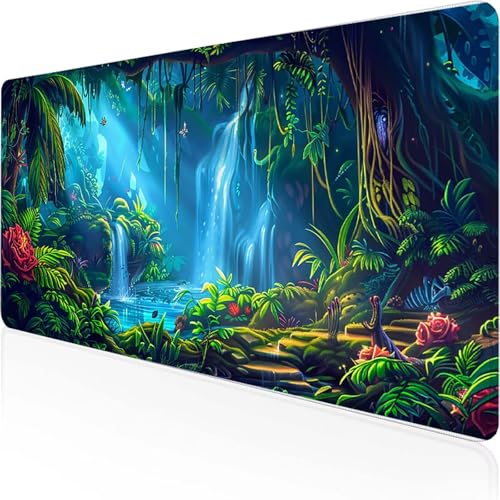 Rote Blume Mauspad 600x300 mm, Gaming Mauspad Grün Desk Mat with Stitched Edges Wassxerdicht Non-Slip Rubber Base Desk Mat für Büro Gaming Verbessert Präzision und Geschwindigkeit, Geschenke 4-7 Rote Blume Mauspad 600x300 mm, Gaming Mauspad Grün Desk Mat with Stitched Edges Wassxerdicht Non-Slip Rubber Base Desk Mat für Büro Gaming Verbessert Präzision und Geschwindigkeit, Geschenke 4-7 von YEYUMEOZ
