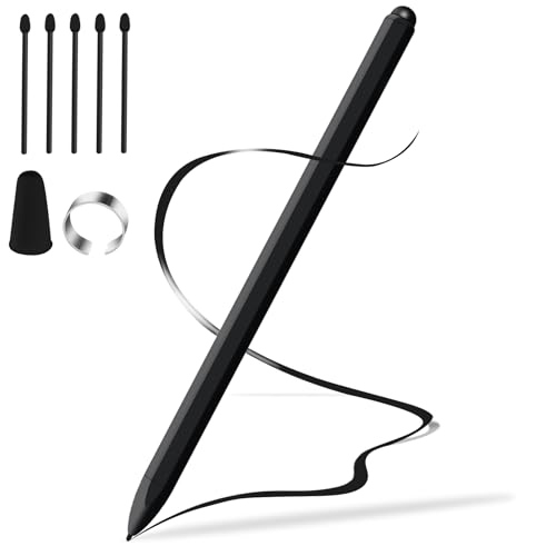 YEZriler EMR Stylus Remarkable 2 Stift Ersatz mit Radiergummi, Digitaler Stift für Remarkable 2 Stylus Alternative Marker Plus mit 5 Spitzen, 4096 Druckempfindlichkeit, Palm Rejection, von YEZriler