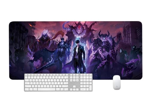 Solo Leveling Mauspad,Anime Mauspads,Gaming-Mauspad,Schreibtischunterlage groß, Tastaturmatte wasserdicht Computer,Tastatur Pad rutschfest Maße 800 x 300 mm,3 mm/31,5x11,81 Zoll Solo Leveling Mauspad,Anime Mauspads,Gaming-Mauspad,Schreibtischunterlage groß, Tastaturmatte wasserdicht Computer,Tastatur Pad rutschfest Maße 800 x 300 mm,3 mm/31,5x11,81 Zoll von YFDSXKMZ