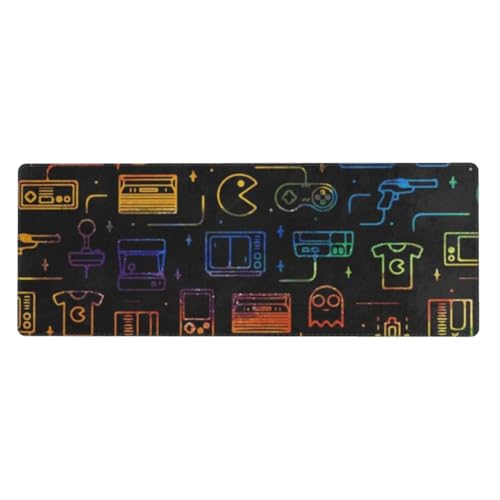 YFSGDLBN Mauspad mit Gaming-Motiv, bedruckt, 30 x 80 cm, waschbar, Schreibtischschutz von YFSGDLBN