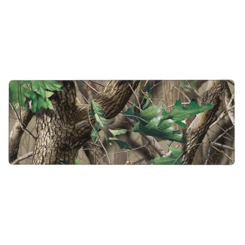 YFSGDLBN Mauspad mit Hardwoods Green Camo bedruckt, 30 x 80 cm, waschbar, Schreibtischschutz YFSGDLBN Mauspad mit Hardwoods Green Camo bedruckt, 30 x 80 cm, waschbar, Schreibtischschutz von YFSGDLBN