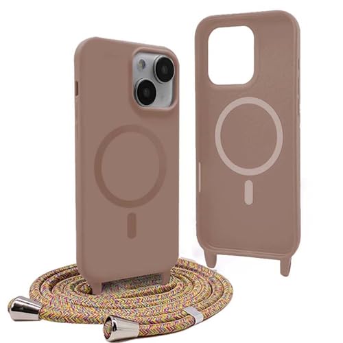 YFSYLL Handykette Hülle für iPhone 13 Mini mit Band,Magnetische Silikon Handyhülle Kompatibel mit MagSafe,Handyhülle für zum Umhängen Einstellbar und Abnehmbar - Braun YFSYLL Handykette Hülle für iPhone 13 Mini mit Band,Magnetische Silikon Handyhülle Kompatibel mit MagSafe,Handyhülle für zum Umhängen Einstellbar und Abnehmbar - Braun von YFSYLL