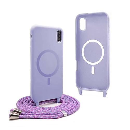 YFSYLL Handykette Hülle für iPhone 16 Plus mit Band,Magnetische Silikon Handyhülle Kompatibel mit MagSafe,Handyhülle für zum Umhängen Einstellbar und Abnehmbar - Lila YFSYLL Handykette Hülle für iPhone 16 Plus mit Band,Magnetische Silikon Handyhülle Kompatibel mit MagSafe,Handyhülle für zum Umhängen Einstellbar und Abnehmbar - Lila von YFSYLL