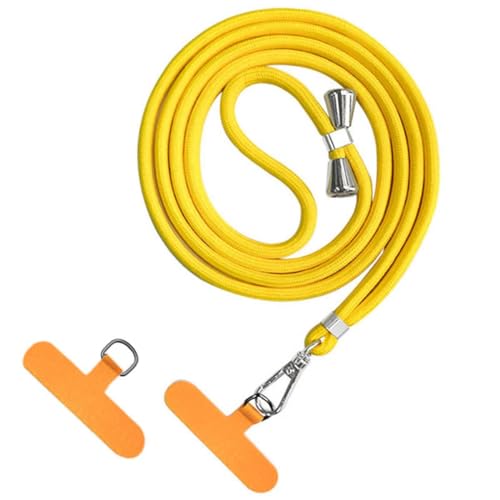 YFSYLL Handykette Universal, Geeignet für alle Smartphones,mit 2 Universelles Pad,Kette zum Umhängen um Hals & Handgelenk - Gelb YFSYLL Handykette Universal, Geeignet für alle Smartphones,mit 2 Universelles Pad,Kette zum Umhängen um Hals & Handgelenk - Gelb von YFSYLL