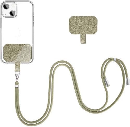 YFSYLL Handykette Universal für alle Smartphones,mit 2 Stück Universelles Patch,Handyband mit jeder Hülle kombinierbar, Einstellbar und Abnehmbar - Hellgrau YFSYLL Handykette Universal für alle Smartphones,mit 2 Stück Universelles Patch,Handyband mit jeder Hülle kombinierbar, Einstellbar und Abnehmbar - Hellgrau von YFSYLL