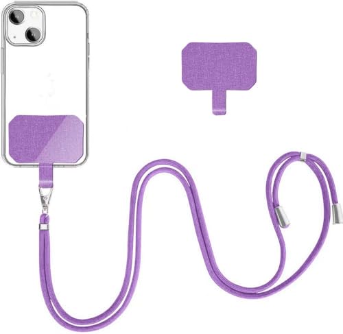 YFSYLL Handykette Universal für alle Smartphones,mit 2 Stück Universelles Patch,Handyband mit jeder Hülle kombinierbar, Einstellbar und Abnehmbar - Lila YFSYLL Handykette Universal für alle Smartphones,mit 2 Stück Universelles Patch,Handyband mit jeder Hülle kombinierbar, Einstellbar und Abnehmbar - Lila von YFSYLL