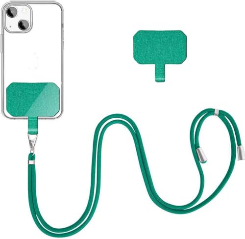 YFSYLL Handykette Universal für alle Smartphones,mit 2 Stück Universelles Patch,Handyband mit jeder Hülle kombinierbar, Einstellbar und Abnehmbar - Mintgrün YFSYLL Handykette Universal für alle Smartphones,mit 2 Stück Universelles Patch,Handyband mit jeder Hülle kombinierbar, Einstellbar und Abnehmbar - Mintgrün von YFSYLL