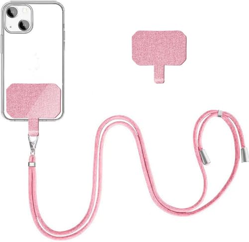 YFSYLL Handykette Universal für alle Smartphones,mit 2 Stück Universelles Patch,Handyband mit jeder Hülle kombinierbar, Einstellbar und Abnehmbar - Pink YFSYLL Handykette Universal für alle Smartphones,mit 2 Stück Universelles Patch,Handyband mit jeder Hülle kombinierbar, Einstellbar und Abnehmbar - Pink von YFSYLL