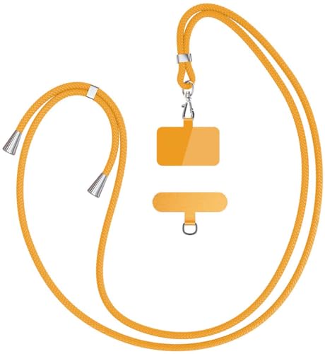 YFSYLL Handykette Universal zum umhängen kompatibel mit jedem Smartphone als Handyhüll,mit 2 Stück Universelles Patch,Handyband mit jeder Hülle kombinierbar, Gelb YFSYLL Handykette Universal zum umhängen kompatibel mit jedem Smartphone als Handyhüll,mit 2 Stück Universelles Patch,Handyband mit jeder Hülle kombinierbar, Gelb von YFSYLL