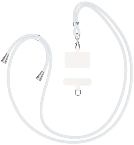 YFSYLL Handykette Universal zum umhängen kompatibel mit jedem Smartphone als Handyhüll,mit 2 Stück Universelles Patch,Handyband mit jeder Hülle kombinierbar, Weiß YFSYLL Handykette Universal zum umhängen kompatibel mit jedem Smartphone als Handyhüll,mit 2 Stück Universelles Patch,Handyband mit jeder Hülle kombinierbar, Weiß von YFSYLL