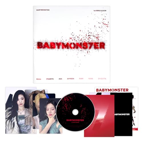 BABYMONSTER - 1st Mini Album [BABYMONS7TER] (Photobook Ver.) CD + Big Photobook + Small Photobook + Folded Poster + Sticker + Postcard + Photocards + 4 Extra Photocards von YG Ent.