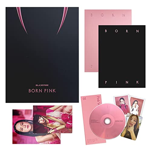 BLACKPINK - [BORN PINK] (PINK Ver.) CD + Photobook + Envelope + Lyrics Paper + Large Photocard + Postcard + Instant Films + Selfie Photocard + 2 Pin Badges + 4 Extra Photocards von YG Ent.