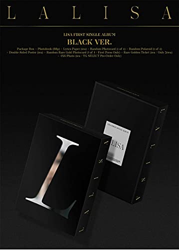 BLACKPINK LISA LALISA First Single Album [ BLACK ] Ver. 1ea CD+88p Photo Book+1ea Lyrics Paper+1ea Photo Card+1ea Polaroid Card+1ea Double-Sided Poster(On pack)+1ea Pre-Order Item von YG Ent.