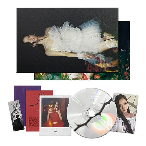 JISOO OF BLACKPINK - First Single Album [ME] (Black Ver.) Photobook + CD + Selfie Photocard + Polaroid + Lyrics Paper + Bookmark + 2 Extra Photocards von YG Ent.