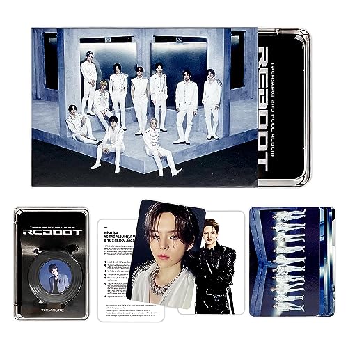 TREASURE - 2ND FULL ALBUM [REBOOT] (TAG Ver - GRAY Ver.) Sleeve + Case + Tag LP + Photocards + Group Photocard + Selfie Photocard + Front&Back Photocard + Manual Paper + 5 Extra Photocards von YG Ent.