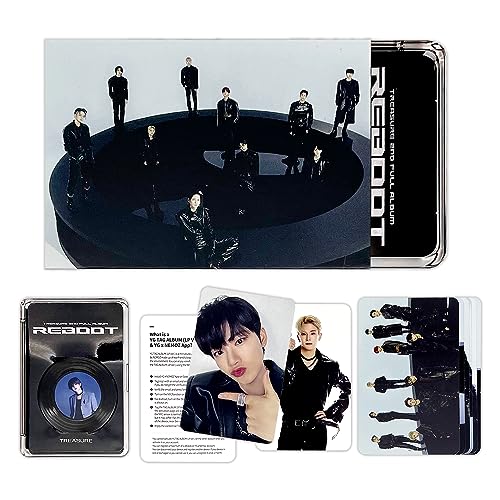 TREASURE - 2ND FULL ALBUM [REBOOT] (TAG Ver - ONYX Ver.) Sleeve + Case + Tag LP + Photocards + Group Photocard + Selfie Photocard + Front&Back Photocard + Manual Paper + 5 Extra Photocards von YG Ent.