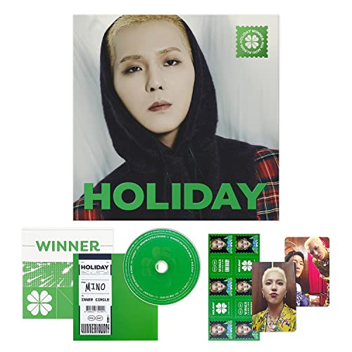 WINNER - 4th Mini Album [HOLIDAY] (DIGIPACK MINO ver.) Digipack + CD + Booklet + Folded Poster + Selfie Photocard + Holiday Seal + First Edition Only Component + 2 Pin Button Badges von YG Ent.