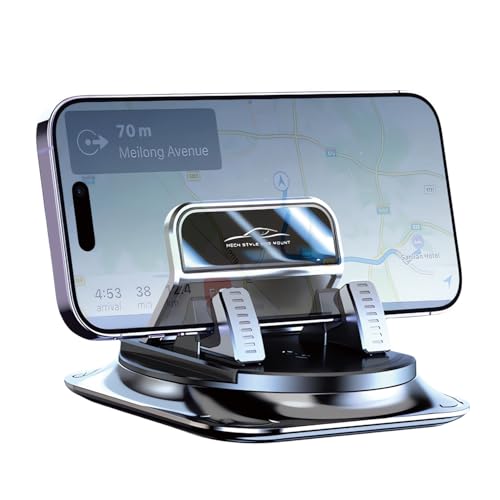 YGLAICAI Handyhalterung Auto, Universal Handy Halterung Auto Armaturenbrett Kfz Handyhalter 360° Drehbar Rutschfester Silikon Autohalterung für Smartphones 4 bis 7 Zoll Smartphones von YGLAICAI