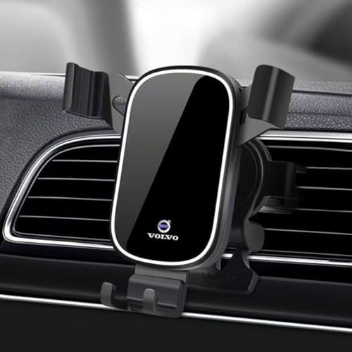 YGSBRNZJ Handyhalterung Auto für Volvo S80 2000-2025,Autohalterung Rotierende Anti-Rutsch Handyhalterung Auto Zubehör,Black von YGSBRNZJ