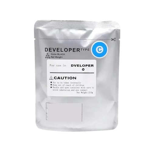 Entwicklerpulver Kompatibel mit C308 C368 C458 C558 C658 C258 C313 M Y K 1PC DV313 DV 313 C308 C258(Cyan-250g) von YGUWZ