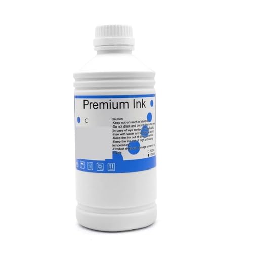 YGUWZ 1000 ml wasserfeste Pigmenttinte, kompatibel mit P6000 P7000 P8000 P9000 P6080 P7080 P8080 P9080 Tintenstrahldrucker T8041 T8049 T8061 Tinte(1000ML Pigment-C) von YGUWZ