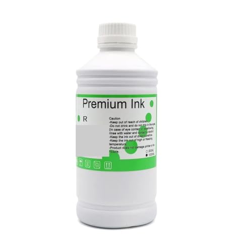 YGUWZ 1000 ml wasserfeste Pigmenttinte, kompatibel mit P6000 P7000 P8000 P9000 P6080 P7080 P8080 P9080 Tintenstrahldrucker T8041 T8049 T8061 Tinte(1000ML Pigment-GR) von YGUWZ