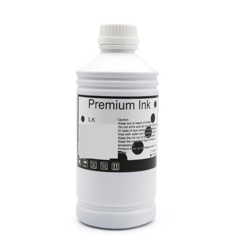 YGUWZ 1000 ml wasserfeste Pigmenttinte, kompatibel mit P6000 P7000 P8000 P9000 P6080 P7080 P8080 P9080 Tintenstrahldrucker T8041 T8049 T8061 Tinte(1000ML Pigment-LK) von YGUWZ