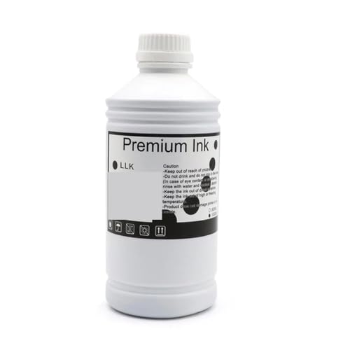 YGUWZ 1000 ml wasserfeste Pigmenttinte, kompatibel mit P6000 P7000 P8000 P9000 P6080 P7080 P8080 P9080 Tintenstrahldrucker T8041 T8049 T8061 Tinte(1000ML Pigment-LLK) von YGUWZ