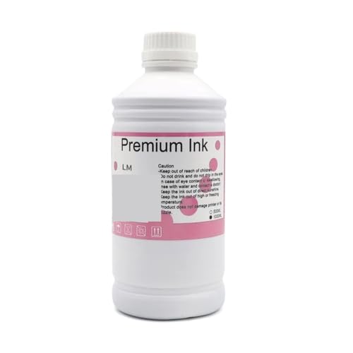 YGUWZ 1000 ml wasserfeste Pigmenttinte, kompatibel mit P6000 P7000 P8000 P9000 P6080 P7080 P8080 P9080 Tintenstrahldrucker T8041 T8049 T8061 Tinte(1000ML Pigment-LM) von YGUWZ