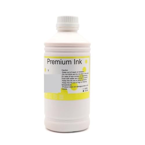 YGUWZ 1000 ml wasserfeste Pigmenttinte, kompatibel mit P6000 P7000 P8000 P9000 P6080 P7080 P8080 P9080 Tintenstrahldrucker T8041 T8049 T8061 Tinte(1000ML Pigment-Y) von YGUWZ