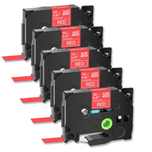YGUWZ 5er-Pack Aze 435 Etikettenband, kompatibel mit TZE 435 12 mm laminiertem Klebeband Kompatibel mit PTD410 PTD610 PTE300 PTD460BT PT100 Drucker YGUWZ 5er-Pack Aze 435 Etikettenband, kompatibel mit TZE 435 12 mm laminiertem Klebeband Kompatibel mit PTD410 PTD610 PTE300 PTD460BT PT100 Drucker von YGUWZ