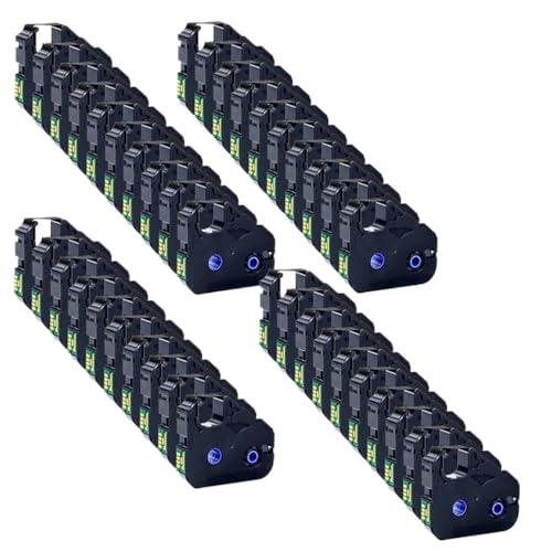 YGUWZ LB-200BK MK-RS100B PT-200BK kompatible Kabel Kompatibel mit Drucker Mk2600 Mk2500 Mk2100 Mk2000 Mk1500 Mk1100 Mark 1 Pro M-11C, erhältlich in 5 10 20 30 40 Stück(LB-200BK 40pcs) von YGUWZ