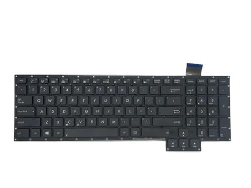 YGUWZ Russische englische Tastatur, kompatibel mit G750-Serie, G750J, G750JH, G750JM, G750JS, G750JW, G750JX, G750JZ, G750JY, Schwarz, RU US, mit Ersatzbeleuchtung(US) von YGUWZ