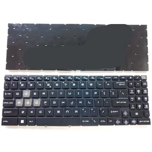 YGUWZ Tastatur mit Hintergrundbeleuchtung, kompatibel mit GF66 GF76 MS-1582 MS-17L1 GL66 GL76 von YGUWZ