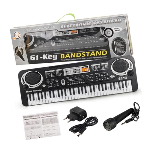 Digitales Klavier Von Kindern Mit Gesangsmikrofon 61 Full Size Keys Music Sheet Ständer von YGXNHOG