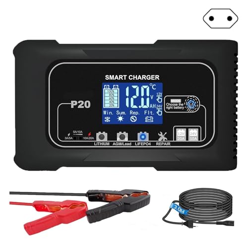 Intelligente Batterieladung Für 12 V/24 V Automobilbatterien Mit Einstellbarer Stromeinstellung Hoher Effizienz Intelligente Batterieladung Für 12 V/24 V Automobilbatterien Mit Einstellbarer Stromeinstellung Hoher Effizienz von YGXNHOG