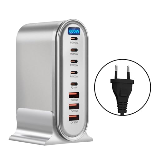 YGXNHOG 600W Multiports USB C Desktop USB Lade Hubs Mit Schnellladetechnologie Für Home Office Nutzung Netzteil Adapter YGXNHOG 600W Multiports USB C Desktop USB Lade Hubs Mit Schnellladetechnologie Für Home Office Nutzung Netzteil Adapter von YGXNHOG