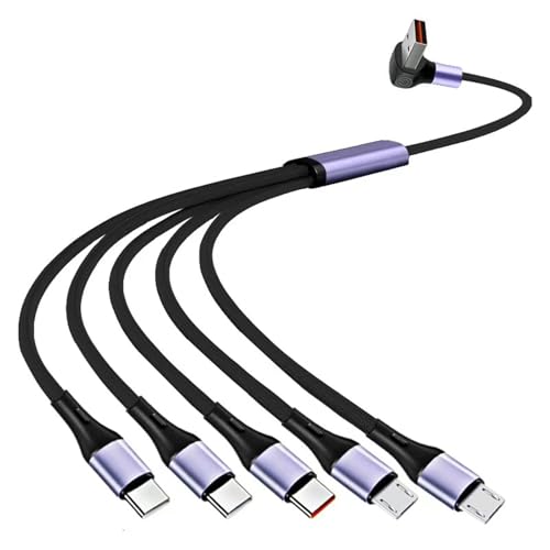 YGXNHOG USB A Bis 5 Port Typ C 5-Pin Ladedatenkabel Splitterkabel 66W USB Fast Ladekabel Für Telefontablette von YGXNHOG