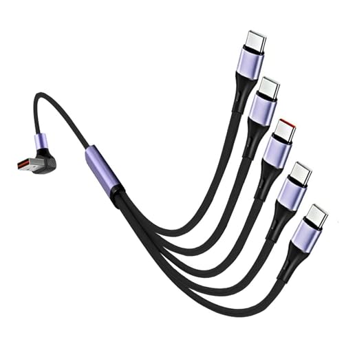YGXNHOG USB A Bis 5 Port Typ C 5-Pin Ladedatenkabel Splitterkabel 66W USB Fast Ladekabel Für Telefontablette YGXNHOG USB A Bis 5 Port Typ C 5-Pin Ladedatenkabel Splitterkabel 66W USB Fast Ladekabel Für Telefontablette von YGXNHOG