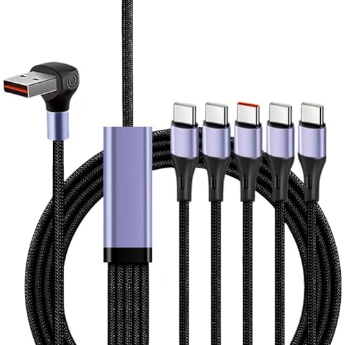 YGXNHOG USB A Bis 5 Port Typ C 5-Pin Ladedatenkabel Splitterkabel 66W USB Fast Ladekabel Für Telefontablette YGXNHOG USB A Bis 5 Port Typ C 5-Pin Ladedatenkabel Splitterkabel 66W USB Fast Ladekabel Für Telefontablette von YGXNHOG