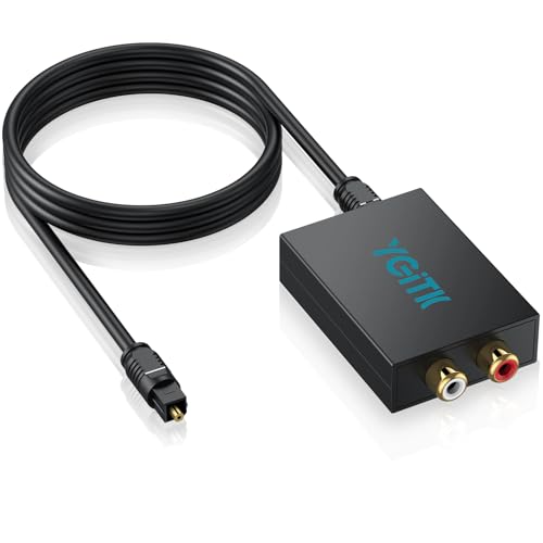YGiTK 192kHz DAC-Konverter SPDIF zu RCA Konverter, Digital-analog-wandler, Toslink und Koaxial zu Analog auf Cinch für HDTV, Decoder, DVD, BLU-RAY YGiTK 192kHz DAC-Konverter SPDIF zu RCA Konverter, Digital-analog-wandler, Toslink und Koaxial zu Analog auf Cinch für HDTV, Decoder, DVD, BLU-RAY von YGiTK