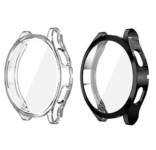 YGoal Displayschutzfolie für Galaxy Watch 4 40mm, Flexibler Full Covered TPU Hülle Schutzhülle für Samsung Galaxy Watch 4 40mm, Schwarz&Klar von YGoal