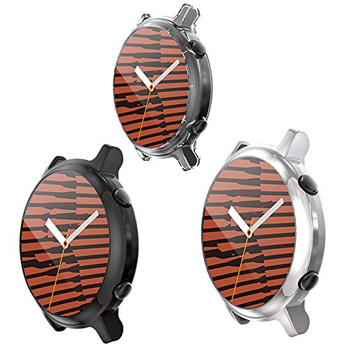 YGoal Displayschutzfolie für Huawei Watch GT 2 42mm, Flexibler Full Covered TPU Hülle Schutzhülle für Huawei Watch GT 2 42mm, Schwarz&Silber&Klar von YGoal